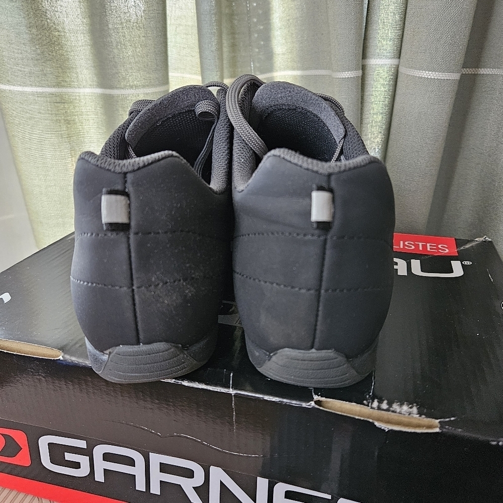 Garneau Men's Black Cycling Boots Shoes Urban Black Asphalt Cleats Echelon 11.5 - Picture 8 of 16